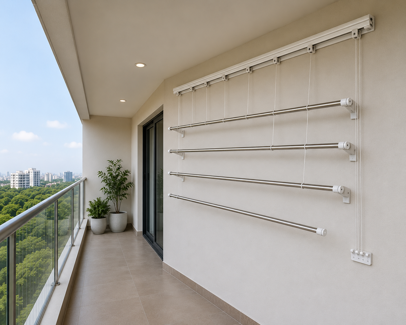 Save Space with Ceiling Cloth Hangers