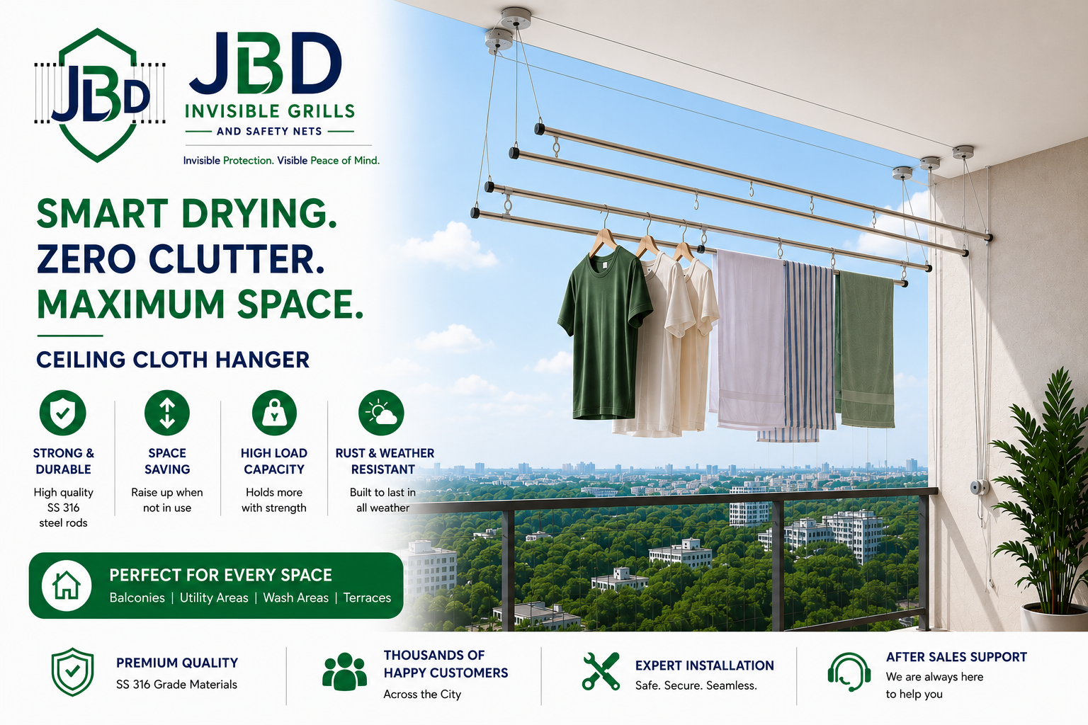 JBD Invisible Grills & Safety Nets &mdash; Slide 3